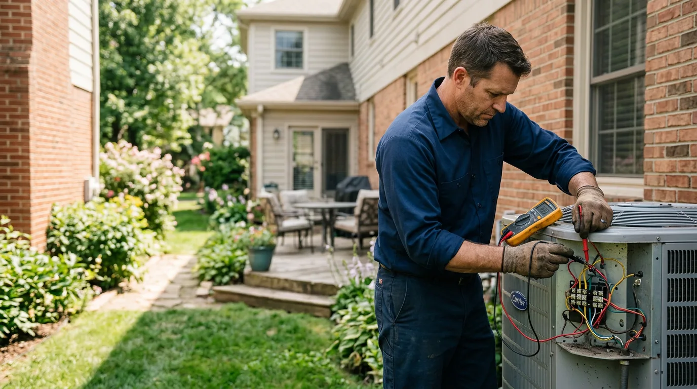 HVAC technician working near Fountain, MN
